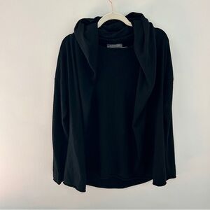 PISTACHE Pullover Cardigan Sweater Set Style Size Medium Stretch Knit Black